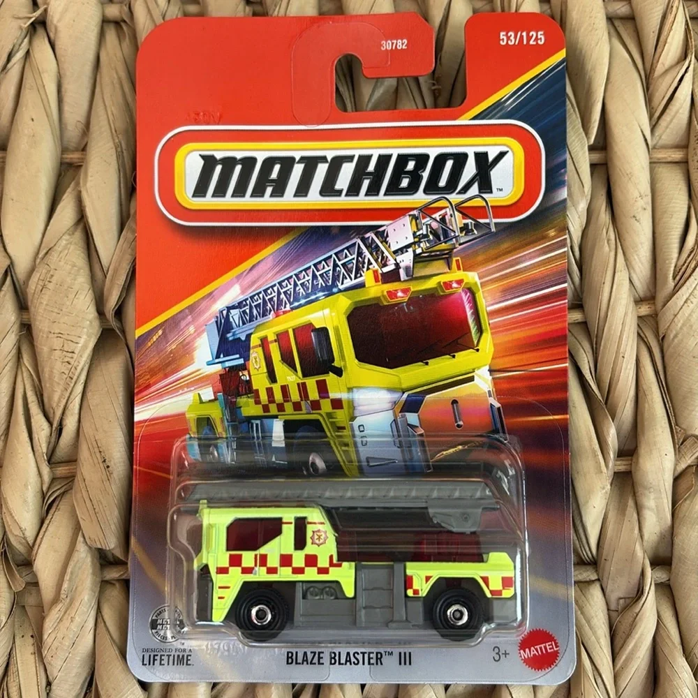 Matchbox Blaze Blaster III Fire Truck Engine Ladder Toy Yellow FireTruck